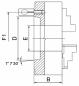 Preview: Bernardo standard 3-jaw chuck PS3-160/D4