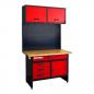 Preview: WHL1200 Holzmann workbench with wall units and perforated wall