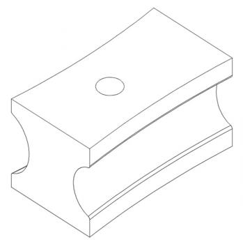 Bernardo Gleitschuh 1 W (diam. 25,4) x 1-1/4 W (diam. 31,8) für BM 42 A / BM 60 A