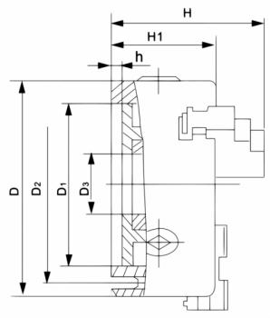 Bernardo Standard-3-Backenfutter DK11-125