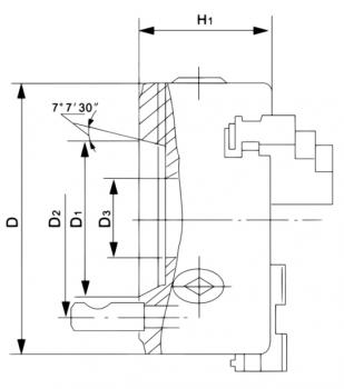 Bernardo Standard-4-Backenfutter DK12-400/D11