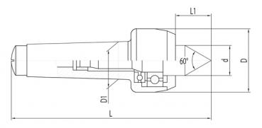 Bernardo Mitlaufende Körnerspitze Typ PC - MK 1