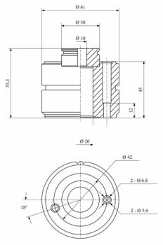 Bernardo Schnellwechsel-Stahlhalter System Multifix Größe A