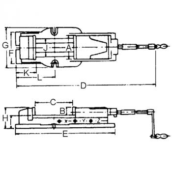 Bernardo wide-span machine vice FJ 125