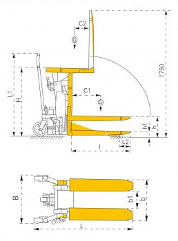 Bernardo HHK 1000 Manual high lift truck