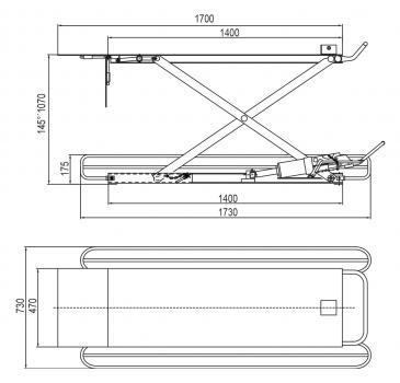 Bernardo MHB 150 Scherenhubtisch