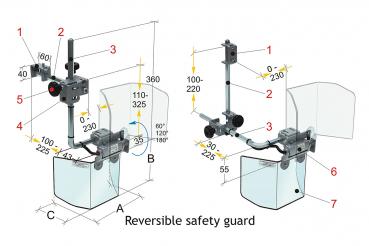 Bernardo PFR 20/320 Protective device for milling machine
