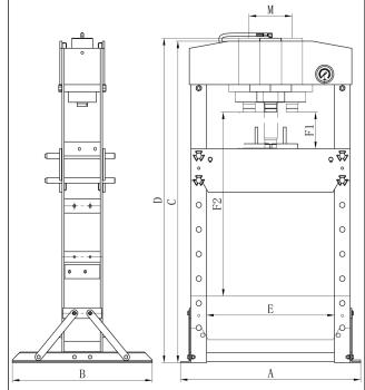 Bernardo PWK 100 F Pneumatic workshop press