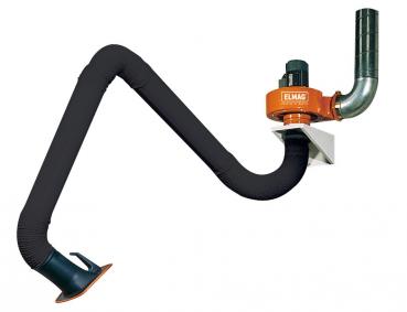 ELMAG exhaust air set with suction arm 2m in tubular design