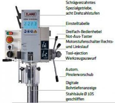 ELMAG GBM 3/30 SNA set gear box column drill