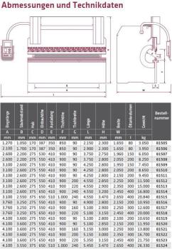 ELMAG Hydraulische Abkantpresse 3-Achsen Mod. CNC-HAP 3100x100t