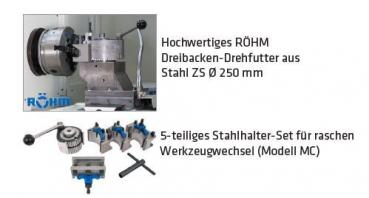 ELMAG LT 580 CNC lathe PREMIUM 'SIEMENS' centre distance 4000mm incl. ROEHM lathe chuck