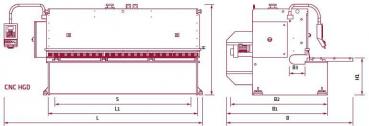 ELMAG HGD 4100x8mm Hydraulic plate shears