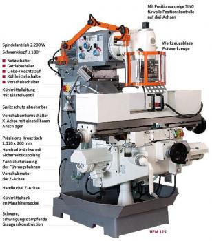 ELMAG UFM 125 Universal Fräsmaschine