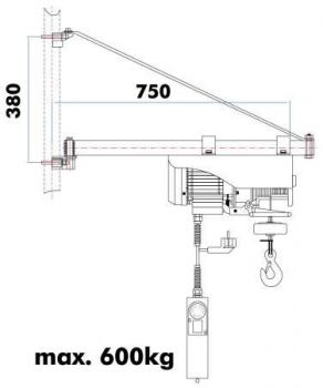 SA600750 Holzmann Schwenkarm fuer ESZ