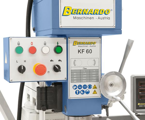 Bernardo Fräsmaschine - Bohrmaschine KF 60 inkl. Digitalanzeige und y-Vorschub