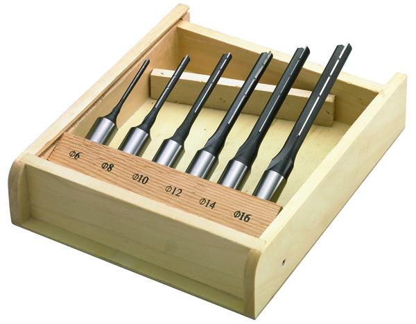 Bernardo oblong hole drill set 6 pcs right turning