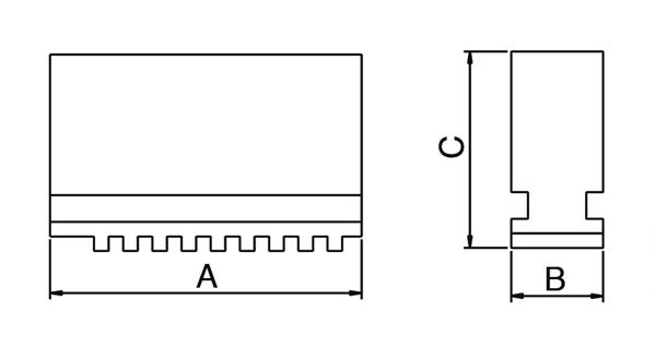 Bernardo Soft monobloc jaws DSJ-DK12-80