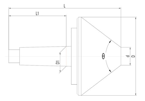 Bernardo Travelling centring cone MK 3 / 80 mm