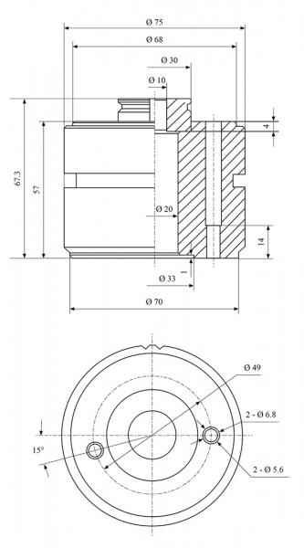 Bernardo Quick-change steel holder system Multifix size E