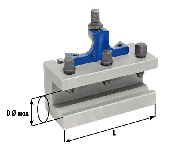 Bernardo interchangeable holder with prism insert diam. 32 x 130 mm for size B