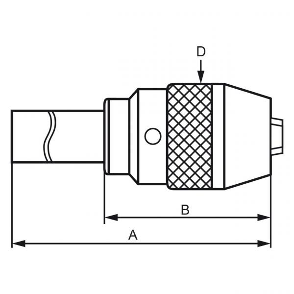 Bernardo Schnellspann-Bohrfutter mit Direktaufnahme MK 3 / 1 - 16 mm