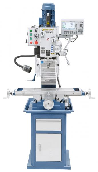 Bernardo Fräsmaschine - Bohrmaschine FM 45 HSV inkl. 3-Achs-Digitalanzeige