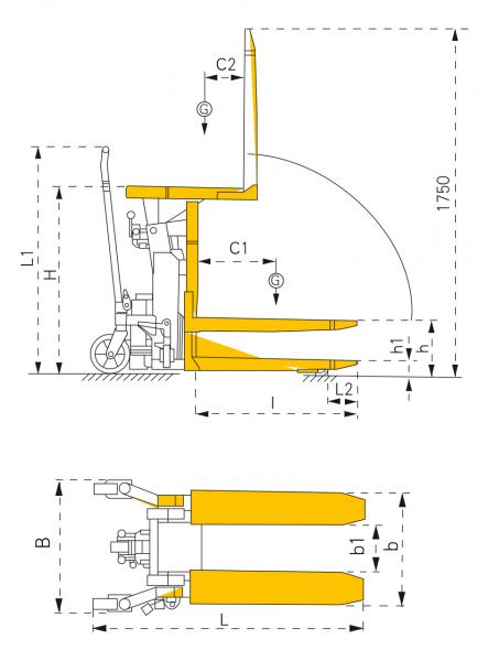 Bernardo HHK 1000 Manual high lift truck