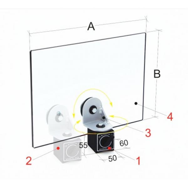 Bernardo PBM 20/430 Shields with fixing magnet