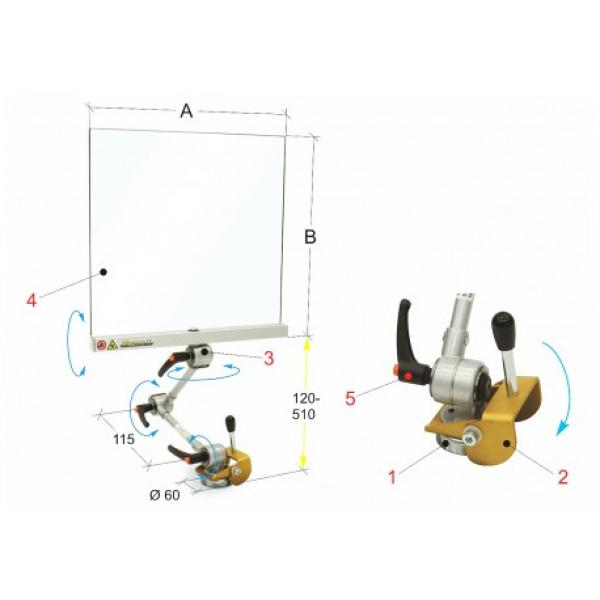 Bernardo PBM 30/440 Shields with fixing magnet