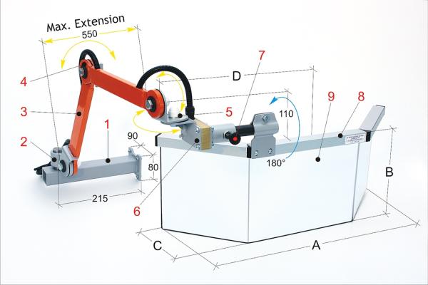 Bernardo PFR 03/725/.. Protective device for milling machine