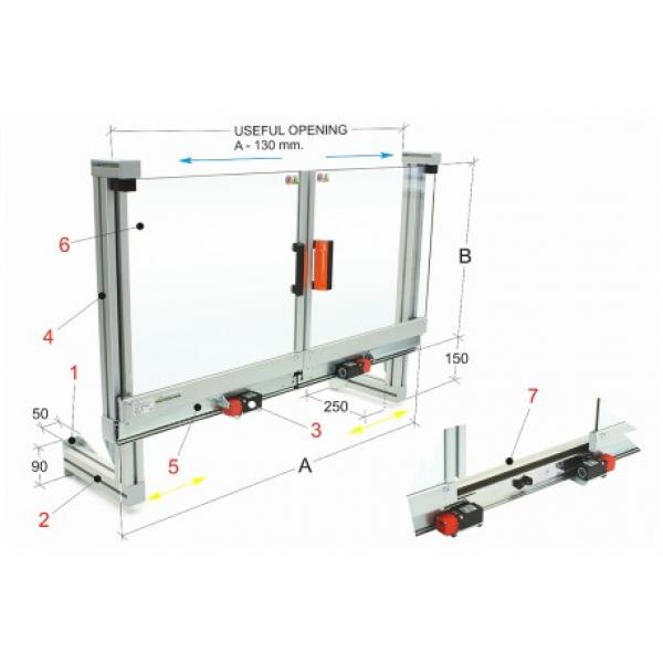 Bernardo PRE 10/550 Protective device for installation on the machine table