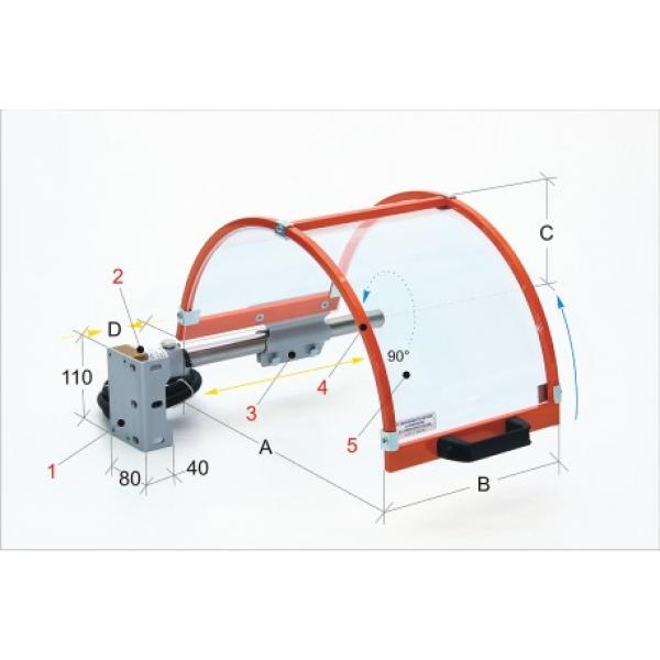 Bernardo PTO 01/300 Protection device for lathe