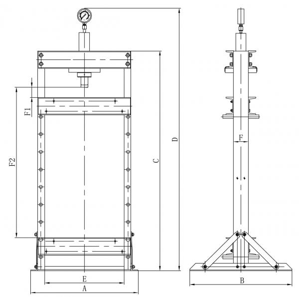 Bernardo PWK 10 T Pneumatic workshop press