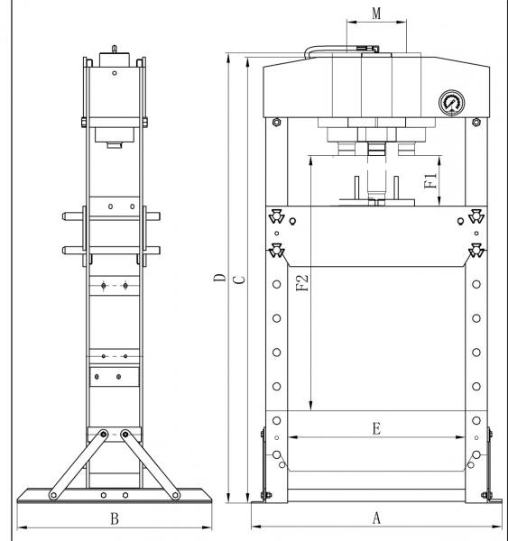 Bernardo PWK 50 F Pneumatic Workshop press