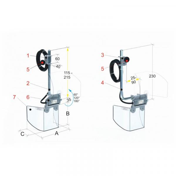 Bernardo protection device for drilling machine PTR 10/140