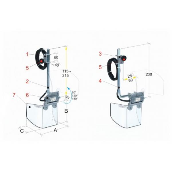 Bernardo protection device for drilling machine PTR 11/180