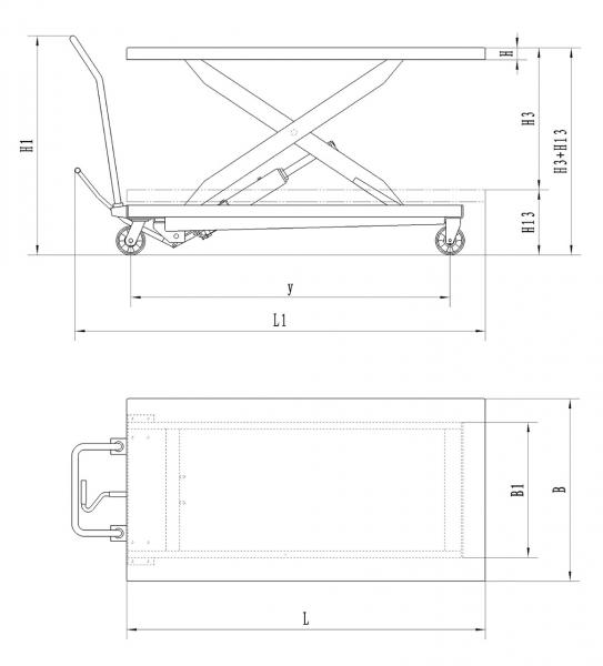 Bernardo TG 1000 lifting table