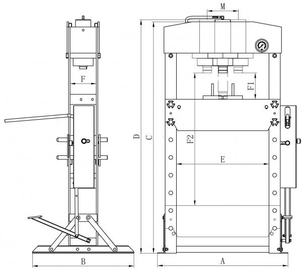 Bernardo WK 50 FH Pro Workshop press