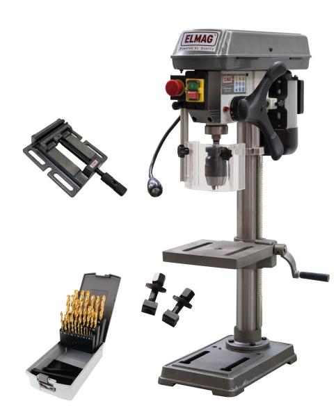 ELMAG KBM 25 TN V-belt table drilling machine SET action