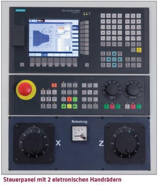 ELMAG LT 580 CNC lathe PREMIUM 'SIEMENS' centre distance 1500mm incl. ROEHM lathe chuck​