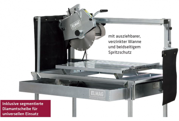 ELMAG STM 1250/350 Steintrennmaschine 400 Volt