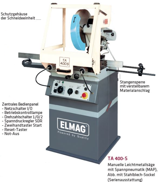 ELMAG TA 400 S ALU-Metall-Kreissägemaschine