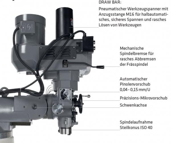 ELMAG UFM 250 L Universal-Fräsmaschine