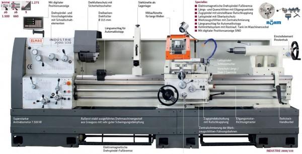 ELMAG INDUSTRIE 3000/400 Universal-Drehmaschine