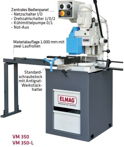 ELMAG VM 350-L Metall-Kreissaegemaschine