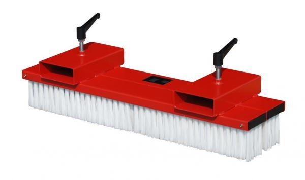 Bauer, forklift sweeping broom SKB-O 100, painted, fire red