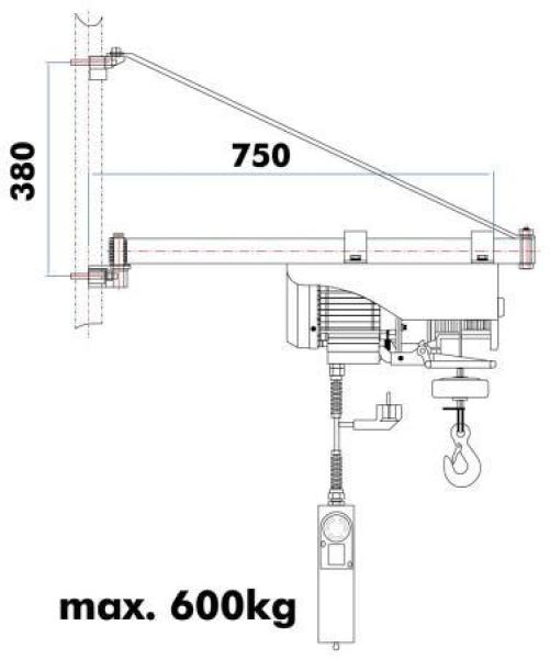 SA600750 Holzmann Schwenkarm fuer ESZ